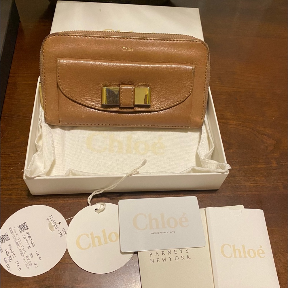 Chloe brown leather wallet